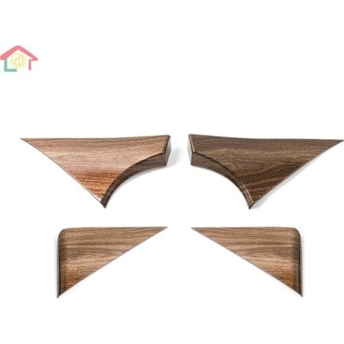 Car Styling ABS Car Door Internal Front and Rear Triangle Door Decoration Cover Trim Sticker Fit for Nissan Patrol Y62 2017