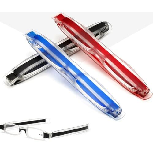 Ultra Light Folding Portable Reading Glasses men women Foldable Reading Glasses Presbyopia 1.0 1.5 2.0 2.5 3.0 3.5 4.0