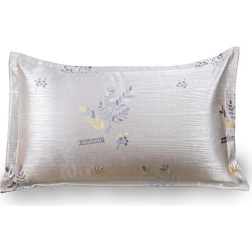 Tencel pillow case home ice silk pillow case pure silk smooth single pillowcase skin-friendly comfort