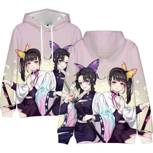 New Autumn 3D Comic Kimetsu no Yaiba Hoodies Sweatshirt Men Women Popular Kids Hoodie Demon Slayer Suitable Boys Girls Pullovers