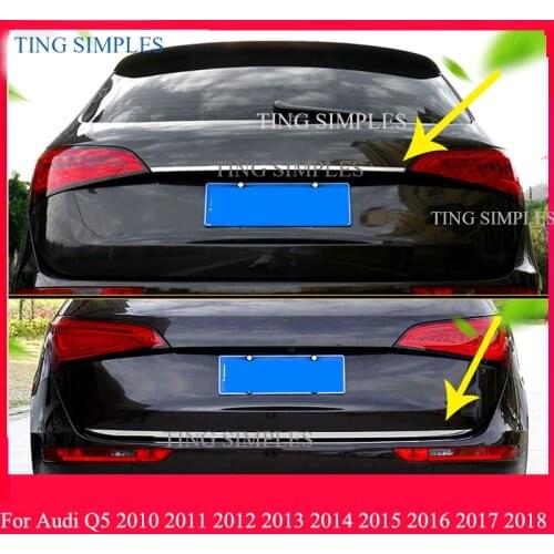 Tyling Accessories Exterior Rear Tailgate Trunk Upper Door Decoration Strip Lid Cover Trim 1 Pcs Fit For Audi Q5 2017 2018 2019
