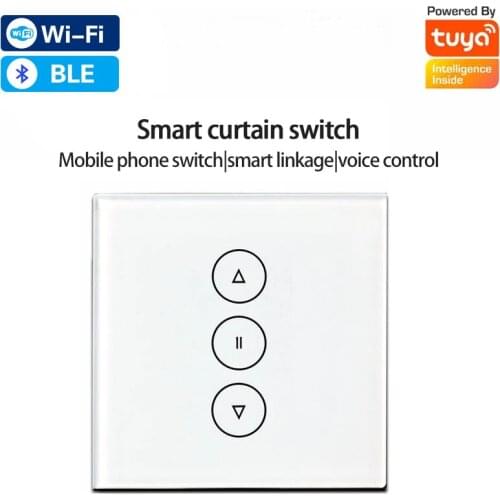 Tuya Smart WiFi/Bluetooth Curtain Switch Dimming/fan/curtain For Roller Shutter Blind Home Works With Alexa Echo Google
