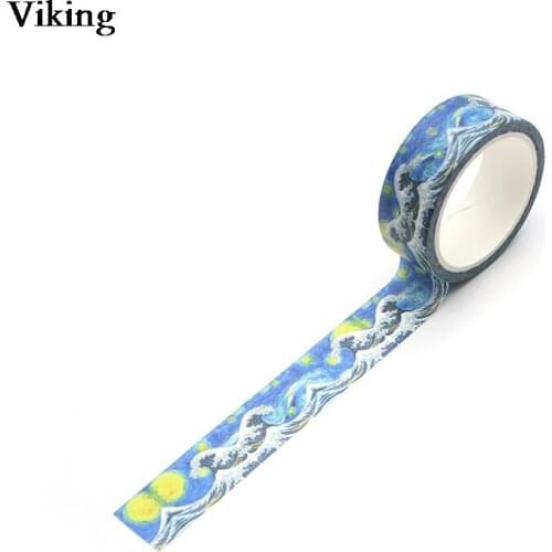 20pcs/set 15mmX5m Kanagawa Wave Decorative Washi Tape Masking Tape Cool Adhesive Tape Diy Stationery Sticker Gifts G0128