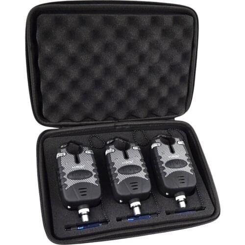 3Pcs Carp Fishing Bite Alarm and Set Water Resistant Blue LED Fishing s Fish Bite Alarms