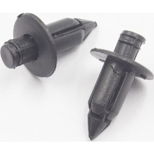 500 Pcs Car Fastener Clips fit 7mm Dia Hole Black Push Retainer Rivets for Toyota Automobile Door Bumper Fender Cover Trim Clip