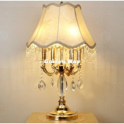 Free Shipping Crystal Table Lamp For Bedroom Luxury Crystal Table Lamp Modern Bedside Lamp K9 Luxury Crystal Decoration Lamp