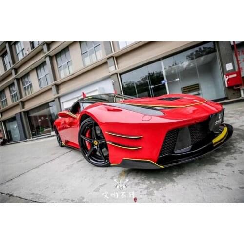 Suitable For 458 Ferrari Modified Prior Surround Pd Bar Cover with Carbon Fiber Front Lip and Rear