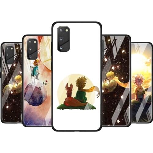 The Little Prince With The Fox Tempered Glass Cover For Samsung Galaxy S20 S10 S9 S8 S10E FE Ultra Plus Lite 5G Phone Case