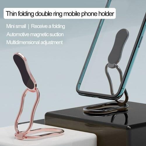 FLOVEME Phone Holder Universal Foldable Desktop Phone Holder For iPhone Samsung Xiaomi Huawei Metal Mobile Phone Desk Holder