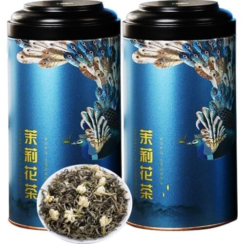 Dianchun jasmine tea special grade Luzhou flavor 2021 new tea green tea snow spring tea canned bulk tea 250g