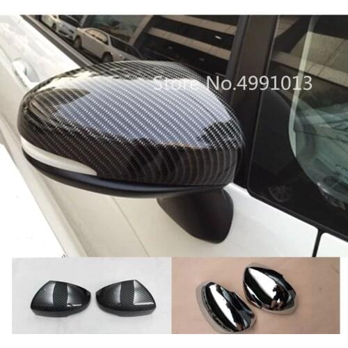 For Honda Fit Jazz 2017 2018 2019 Car Styling Garnish Back Rear View Rearview Side Door Mirror Cover Sticker Trim Frame 2pcs