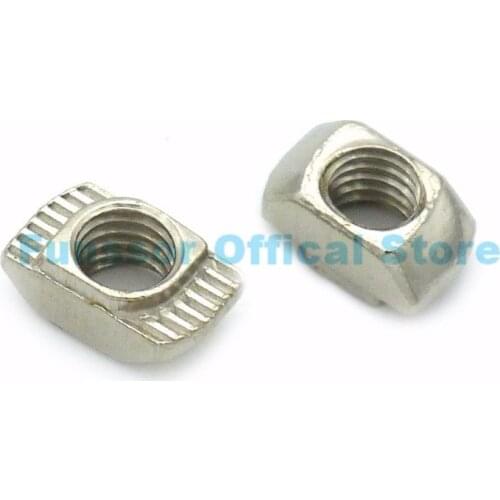 Funssor 20x20 European Aluminum Extrusions Slim T-Nut M3/M4/M5 Thread Pack of 100