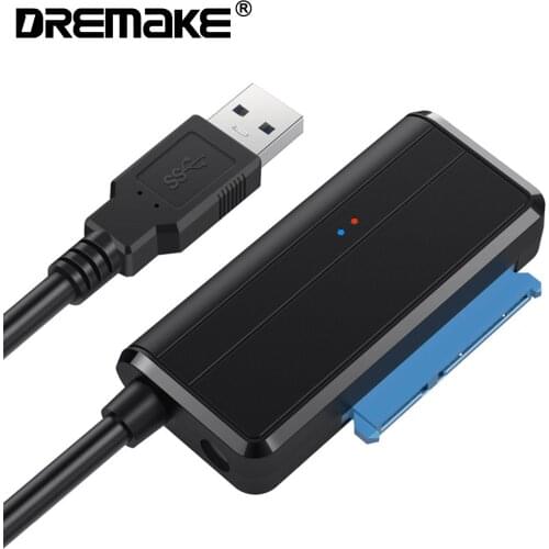 SATA to USB3.0 Cable, USB 3.0 to SATA Hard Drive Adapter Compatible for 2.5 3.5 HDD/SSD Hard Drive Disk with Power, Support UASP