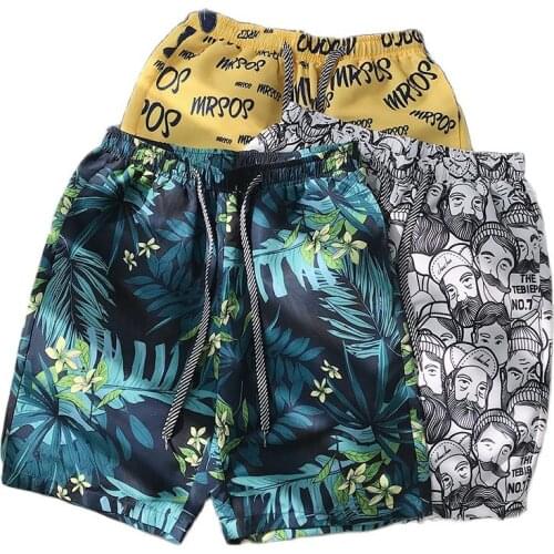 2021 Summer New style Men shorts Fashion Beachwear Quick Dry Shorts M-4XL Comfortable Fitness Pants Mens Beach Shorts