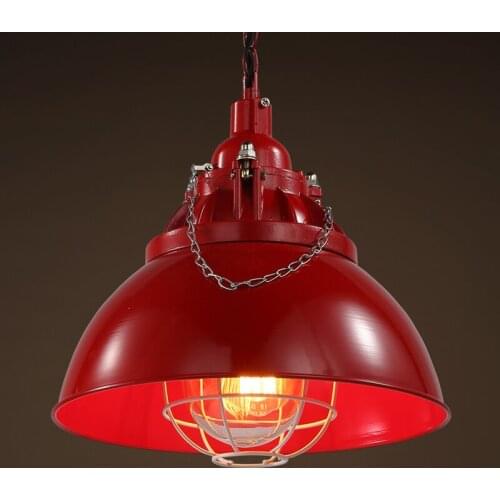 Loft industrial wind retro Cafe Americano industrial department of clothing store iron bar pendant light