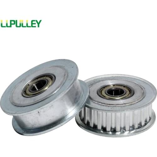 LUPULLEY XL 24T Teeth Synchronous Wheel/Idler Timing Pulley Without Step Finished Hole With Bearings 24T Ilder Timing Pulley