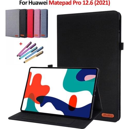 MatePad Pro 12.6 Case Cowboy Flip Cover For Funda Huawei Matepad Pro 12.6 2021 Tablet Case Coque WGR-W09 WGR-W19
