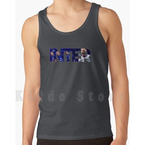 Inter Tank Tops Vest Sleeveless Inter Ibrahimovic Italy Napoli Ronaldo Inter Inter Soccer Football Italia
