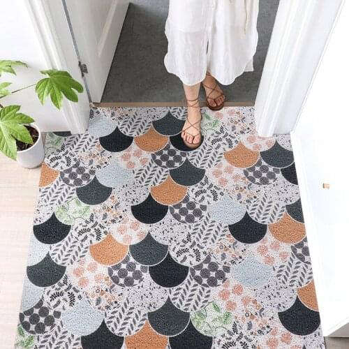 Floor Doormat Living Room Hallway Bedroom Bathroom Kitchen Indoor Outdoor Entrance Doormat Carpet Non-slip Cuttable Mats Carpet