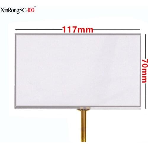 New 117*70 5 inch resistive touchscreen DVD GPS navigation MP4 E road navigation touch screen free shipping