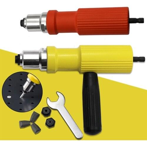 NEW Electric Pull Rivet Conversion Tool Nut Insert Riveting Adapter Gun Set Power Cordless Drill Hand Riveter Nail Accessory