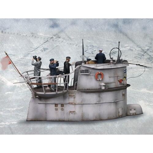 New arrivals 1/35 Resin Bust Model Kits Submarine Membership Group (No submarine) Unassambled Unpainted