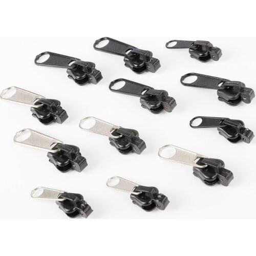 New Design Universal Instant Fix Zipper Repair Kit Replacement Zip Slider Teeth 6pcs/3sizes/set Rescue Zippers For Clothes Bag