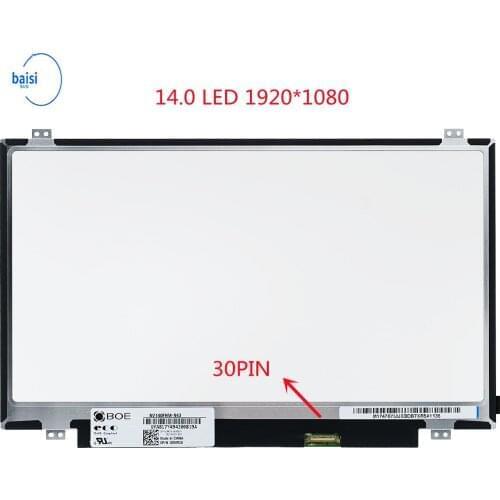 NT140FHM-N41 NT140FHM N41 N42 HSD140PUW1 A00 N140HGE-EAA EAB B140HTN01.E B140HTN01.2 B140HTN01.1 Tela LCD FHD 30 Pinos