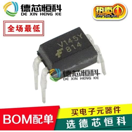 Optocoupler 814 brand new original authentic FOD814SD FOD814 in-line DIP-4 optocoupler isolator