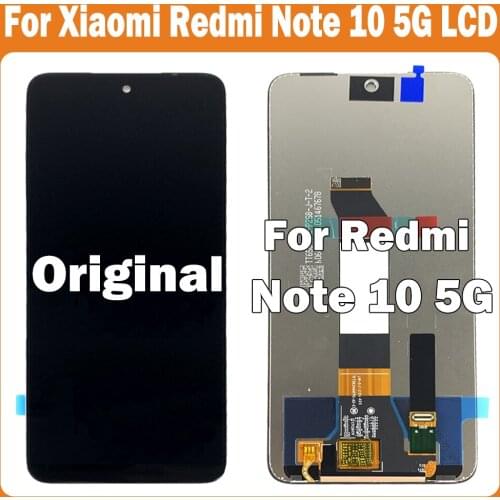 Original 6.5" For Xiaomi Redmi Note 10 5G LCD Display Replacement Screen Digitizer Parts For Redmi Note 10 5G With Frame