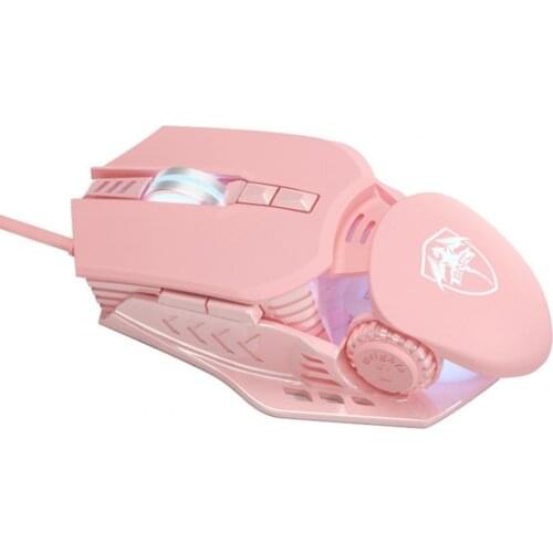 Wired Mouse Colorful Symmetrical Design 7 Buttons 4800DPI USB Gaming Mice for PC Laptop