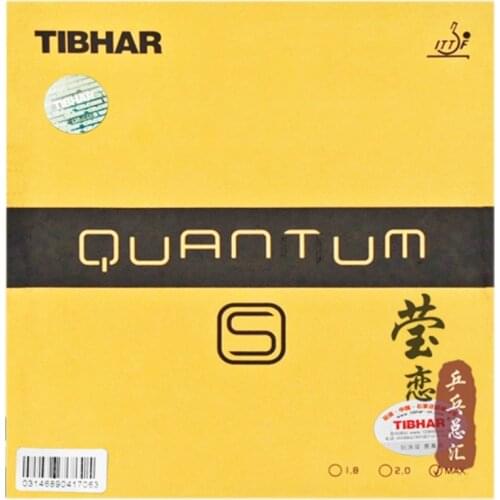 Original Tibhar quantum-S table tennis rubber with high elastic internal energy sponge for fast attack loop table tennis rackets