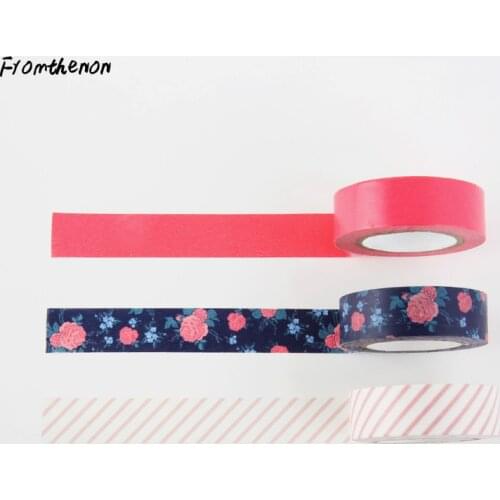 Rosebush Series Washi Paper Tape Diary Notebook Decorative Sticker Japanese Vintage Stationery Office & School Supplies
