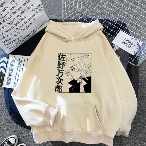 Tokyo Revengers Manjiro Sano Autumn Hooded Anime Hoodie Casual Clothes Cartoon Print Pullover Warm Couples Top Female Sweatshirt