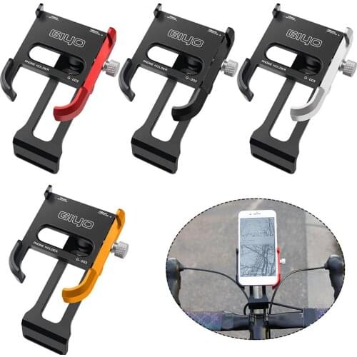 Bicycle Phone Mount Aluminum Alloy Bicycle Phone Holder Bike Handlebar Phone Mount Holder for Smartphone Support