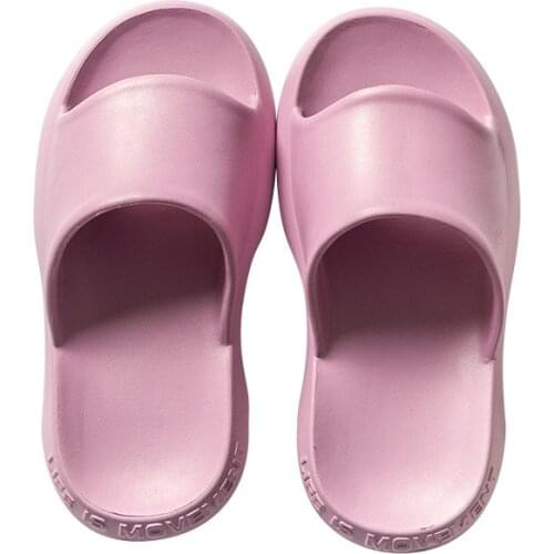 Women Summer Slippers Mens Soft Soled Non-slip Bathroom Slipper Couples Solid Color Breathable Comfortable Shoes Men Shoes