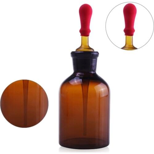 30ml Glass Amber Dropper Bottle Drop Reagent Flask Lab Chemical Glassware