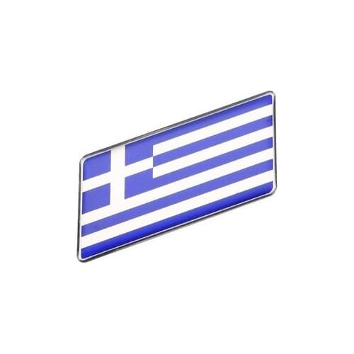3D Greece Greek Flag Emblem Badge Motorcycle Fairing Decals Sticker for Auto Doors Windows Trunks Car Accessories
