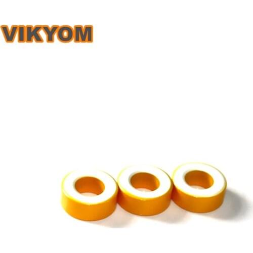 Ferrite Core Toroid Core 50PCS T106-26 Ferrite Chokes Ring Iron Powder Inductor Ferrite Rings Yellow White