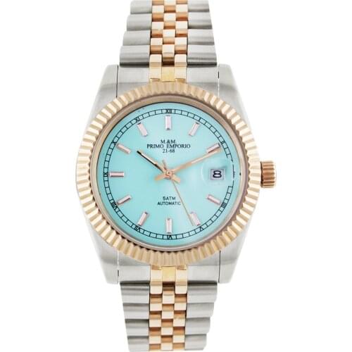 Automatic Unisex two-color dial watch M & M first emporium Tiffany 1055RJT