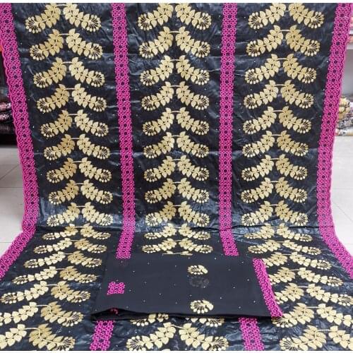 Bazin riche fabric 2020 nouveau high quality lace african dry lace fabric fashion guinea brocade fabric for party 5+2yards