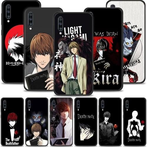 Death Note Cover For Samsung Galaxy A50 A70 A10 A20e A30 A40 A20s A10s A10e A80 A90 A60 A30s Black Case Shell Silicone