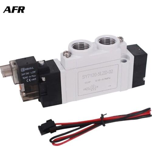 DC24V 12V AC220V 110V SMC Type 5 port solenoid valve body ported/single unit SY3120-5LZD-M5 SY3120-6LZD-M5 SY3120-4LZD-M5