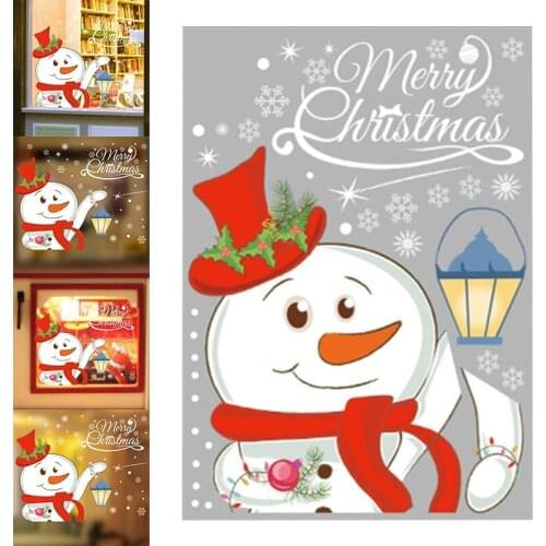DIY Removable Christmas Wall Sticker DIY Santa Claus Xmas Window Home Decoration