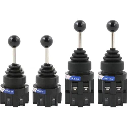 30mm Joystick Switch 2/4 Directions Momentary/self-locking Monolever Joystick Switch Black HKB-402 HKB-4022 HKB-201 HKB-2011