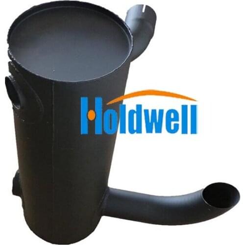 Holdwell YX12P00006P3 Muffler for New Holland Excavator E115SR E130 E135SR E135SRLC EH130