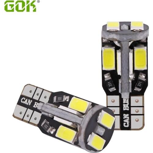 Hot Sale External Lights 500 x Error Free T10 led Canbus Led w5w 194 5630 5730 led t10 10Smd Light Bulb Car Lamp Wholesale