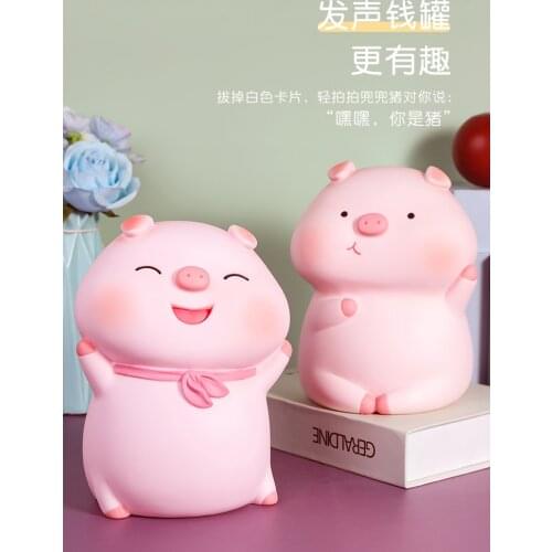 Creative Pig Coin Bank Large Only-in-No-out Girls Cute Drop-Resistant
