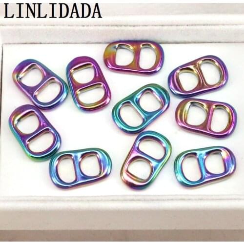 10PCS, Gold color Metal Soda Pull Tab, bracelet / necklace jewelry findings