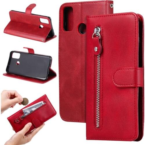 Fashion Leather Zipper Case for Huawei P smart 2021 Y7A P40 Pro Y5P Y6P Y7P Nove 7 SE Honor 10X 9X Lite Flip Wallet Phone Cover